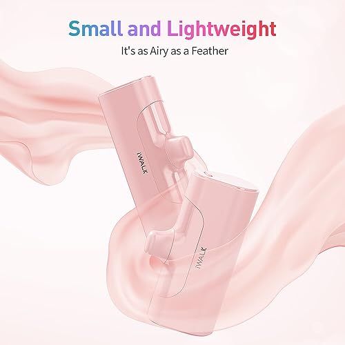 iWALK Mini Portable Charger 4500mAh Ultra-Compact Power Bank Small and Cute Battery Pack Compatible with iPhone 14/13/13 Pro/13 Pro Max /12/12 Pro/12 Pro Max/11 Pro/XR/X/8/Plus，Airpods and More,Pink